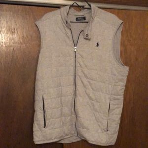 Ralph Lauren grey vest sweatshirt material XL